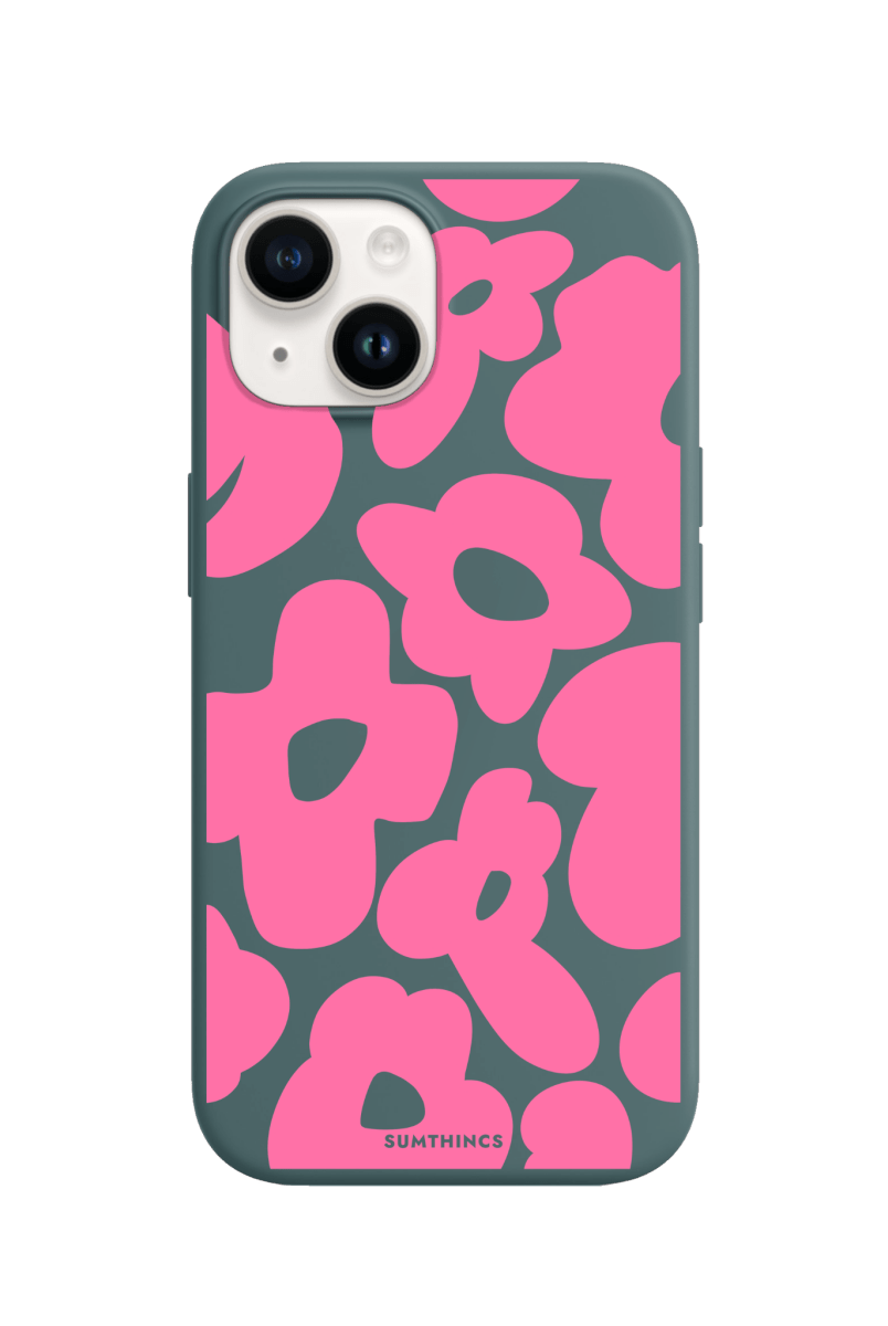 iPhone 13 Daisy Pop Premium Telefon Kılıfı Kaktüs Yeşili - SUMTHINCS
