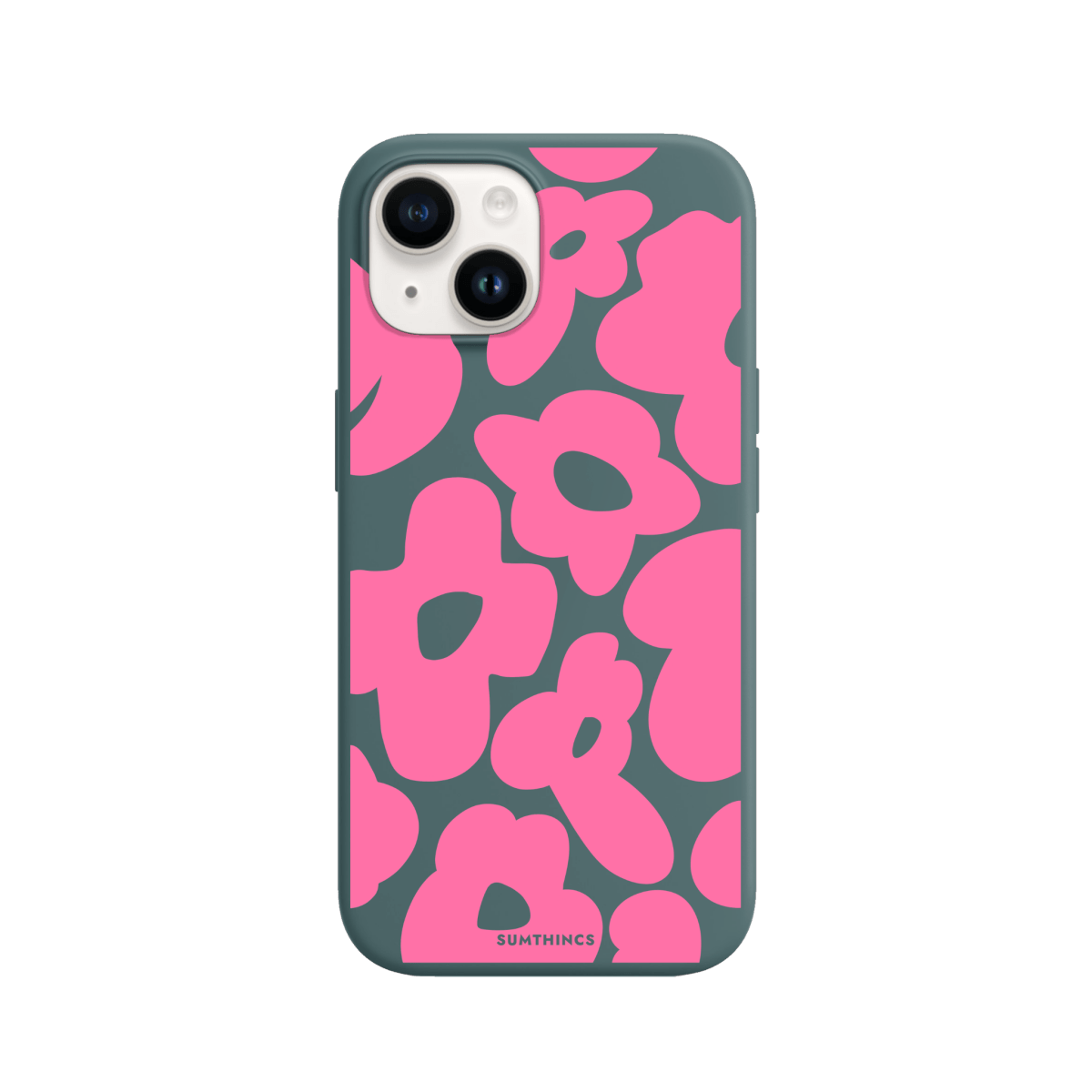 iPhone 13 Daisy Pop Premium Telefon Kılıfı Kaktüs Yeşili - SUMTHINCS