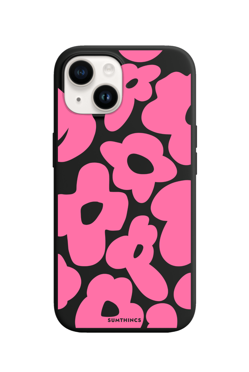 iPhone 13 Daisy Pop Premium Telefon Kılıfı Siyah - SUMTHINCS