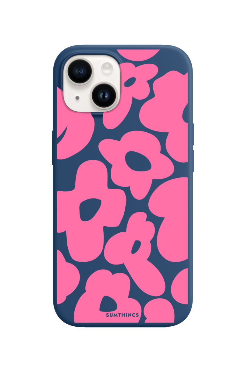 iPhone 13 Daisy Pop Premium Telefon Kılıfı Pasifik Mavi - SUMTHINCS