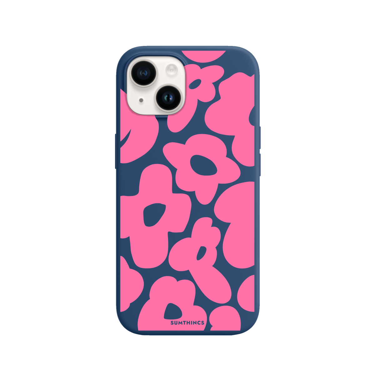 iPhone 13 Daisy Pop Premium Telefon Kılıfı Pasifik Mavi - SUMTHINCS