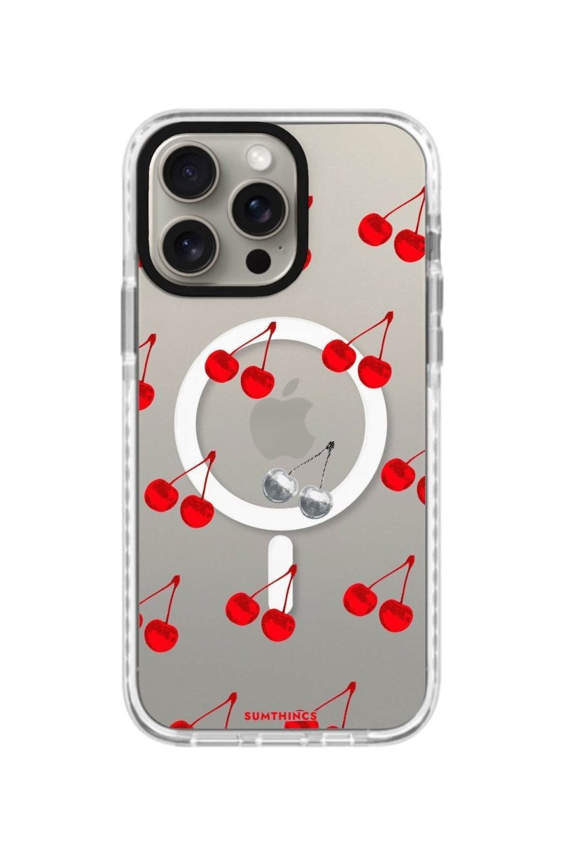 iPhone 13 Disco Cherry Magsafe Procase Şeffaf Telefon Kılıfı Beyaz Şeffaf - SUMTHINCS