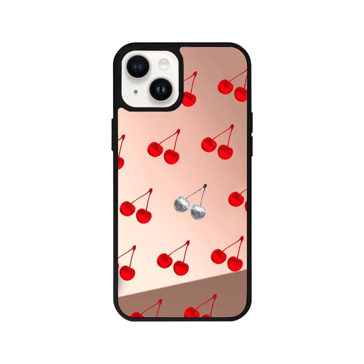iPhone 13 Disco Cherry Mirror Aynalı Telefon Kılıfı Metalik Pembe - SUMTHINCS
