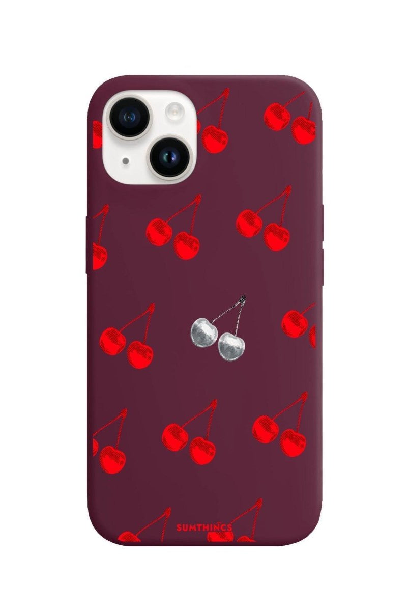 iPhone 13 Disco Cherry Premium Telefon Kılıfı Bordo - SUMTHINCS