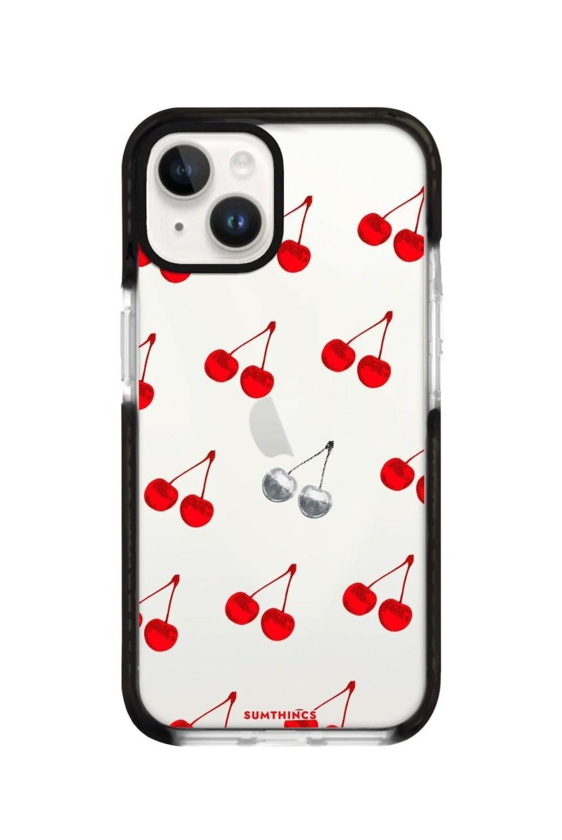iPhone 13 Disco Cherry Procase Şeffaf Telefon Kılıfı Siyah Şeffaf - SUMTHINCS