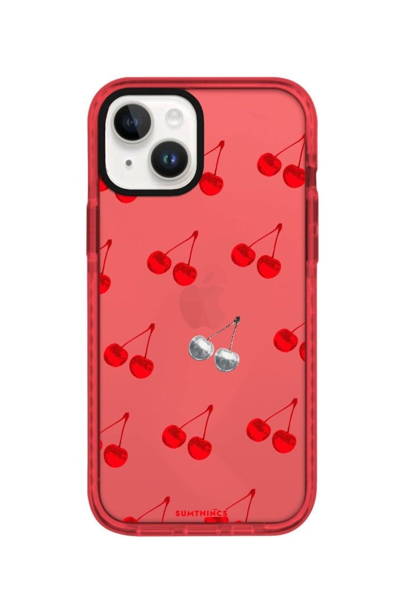 iPhone 13 Disco Cherry Procase Şeffaf Telefon Kılıfı Kırmızı - SUMTHINCS