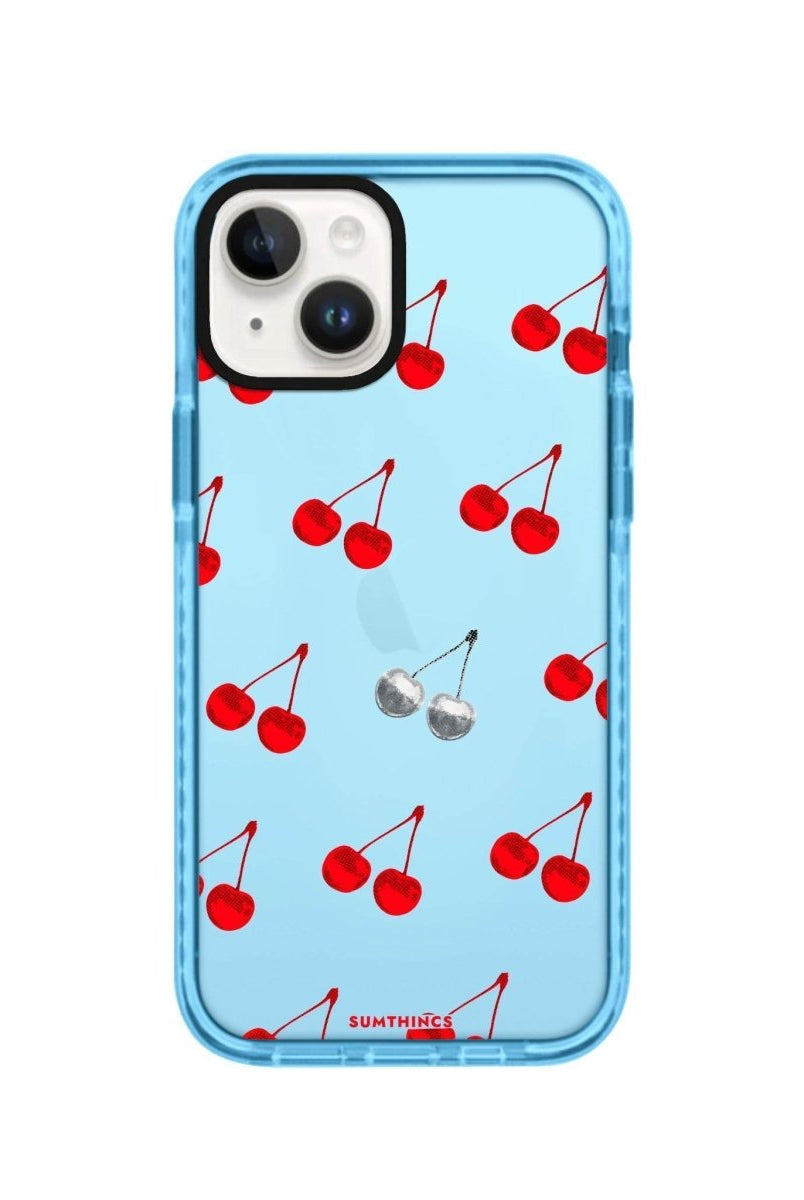 iPhone 13 Disco Cherry Procase Şeffaf Telefon Kılıfı Mavi - SUMTHINCS