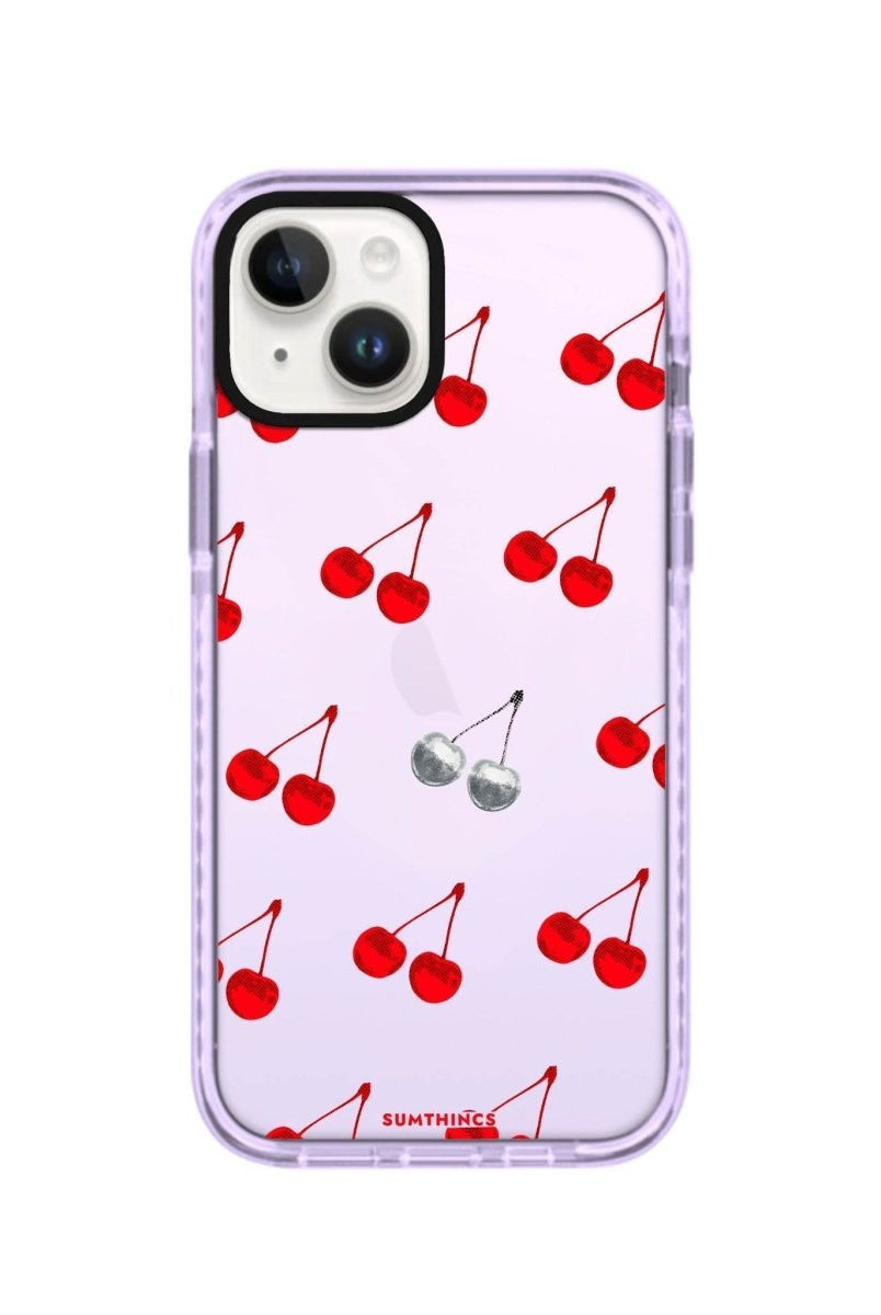 iPhone 13 Disco Cherry Procase Şeffaf Telefon Kılıfı Lila - SUMTHINCS