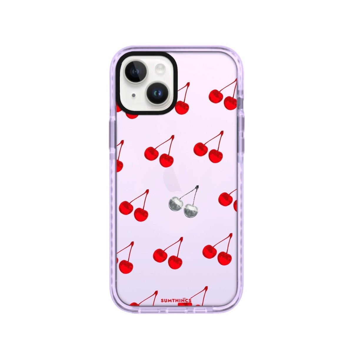 iPhone 13 Disco Cherry Procase Şeffaf Telefon Kılıfı Lila - SUMTHINCS