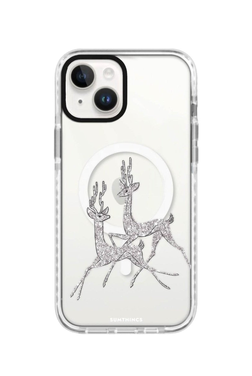 iPhone 13 Disco Deers Magsafe Procase Şeffaf Telefon Kılıfı Beyaz Şeffaf - SUMTHINCS