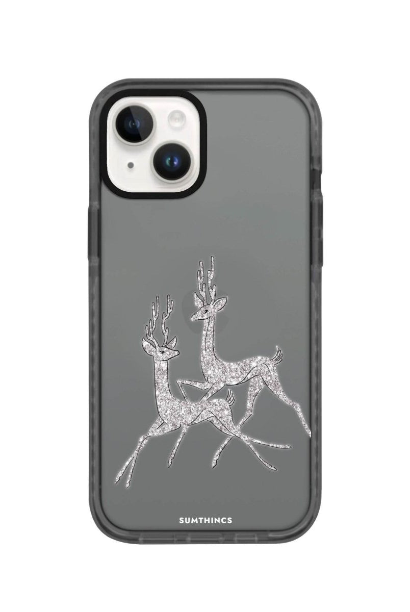 iPhone 13 Disco Deers Procase Şeffaf Telefon Kılıfı Antrasit - SUMTHINCS