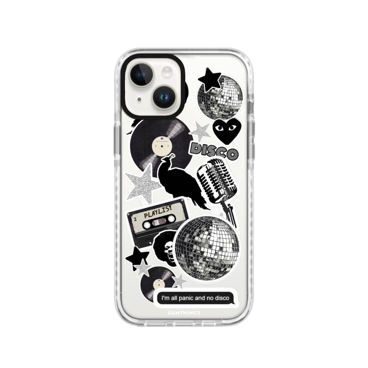 iPhone 13 Disco Stickers Magsafe Procase Şeffaf Telefon Kılıfı Beyaz Şeffaf - SUMTHINCS