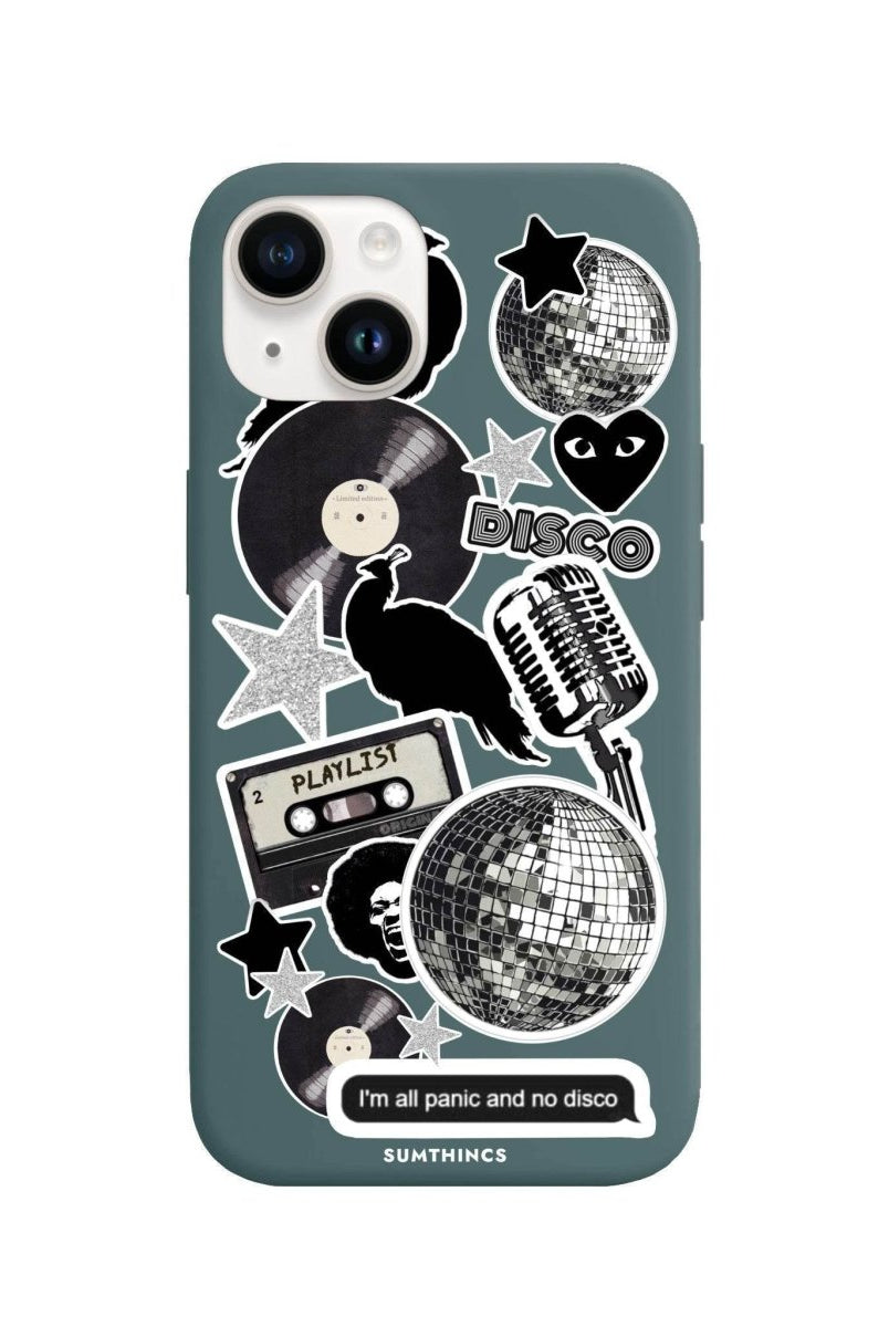 iPhone 13 Disco Stickers Premium Telefon Kılıfı Kaktüs Yeşili - SUMTHINCS