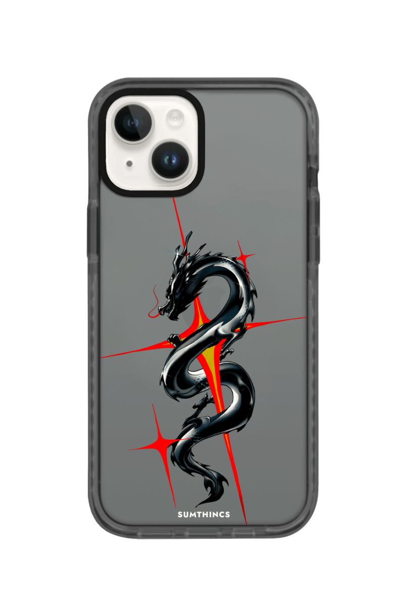 iPhone 13 Dragonflare Procase Şeffaf Telefon Kılıfı Antrasit - SUMTHINCS