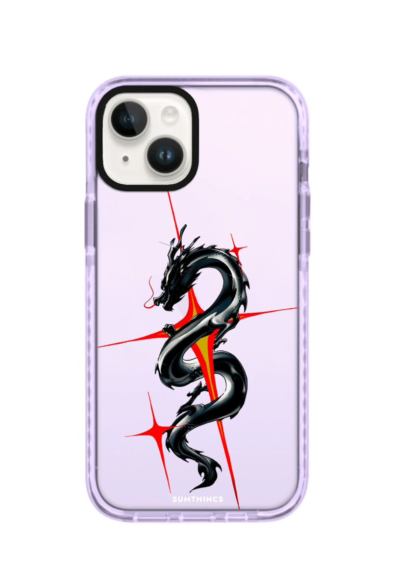 iPhone 13 Dragonflare Procase Şeffaf Telefon Kılıfı Lila - SUMTHINCS