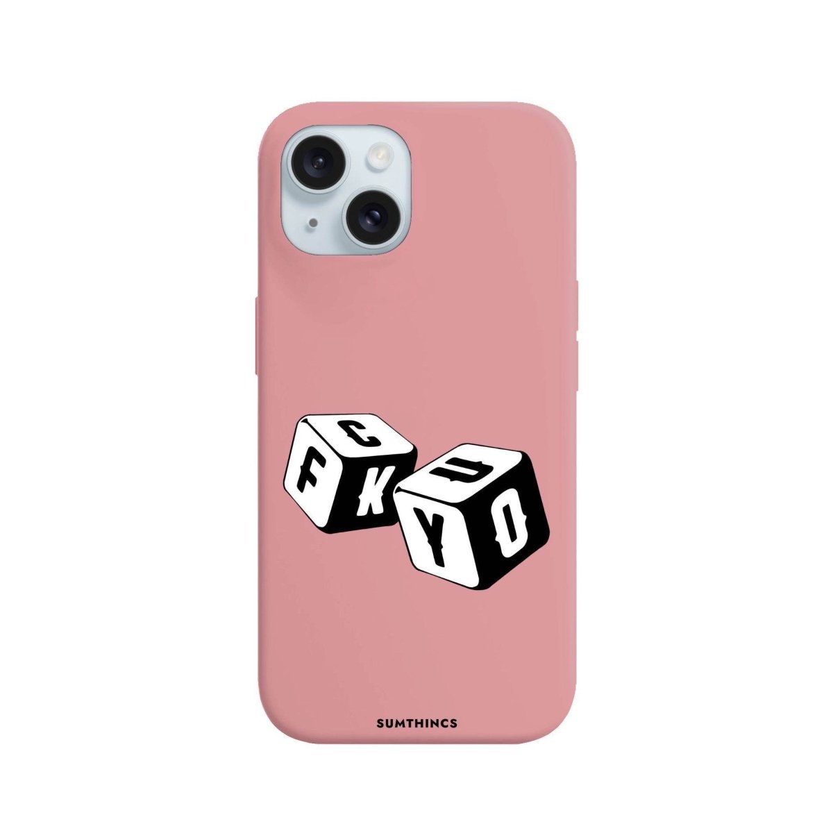 iPhone 13 Fck You Premium Telefon Kılıfı Pembe - SUMTHINCS