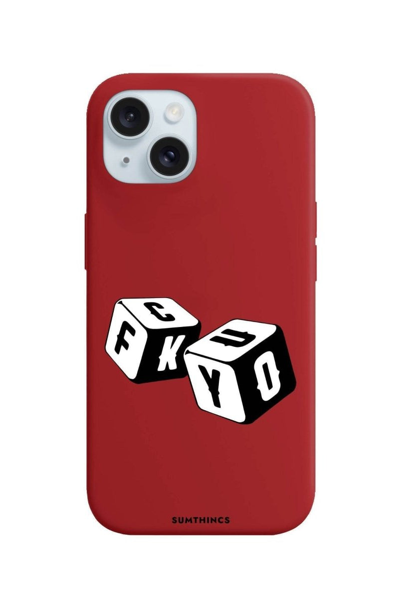 iPhone 13 Fck You Premium Telefon Kılıfı Kırmızı - SUMTHINCS