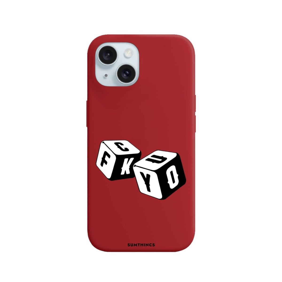 iPhone 13 Fck You Premium Telefon Kılıfı Kırmızı - SUMTHINCS