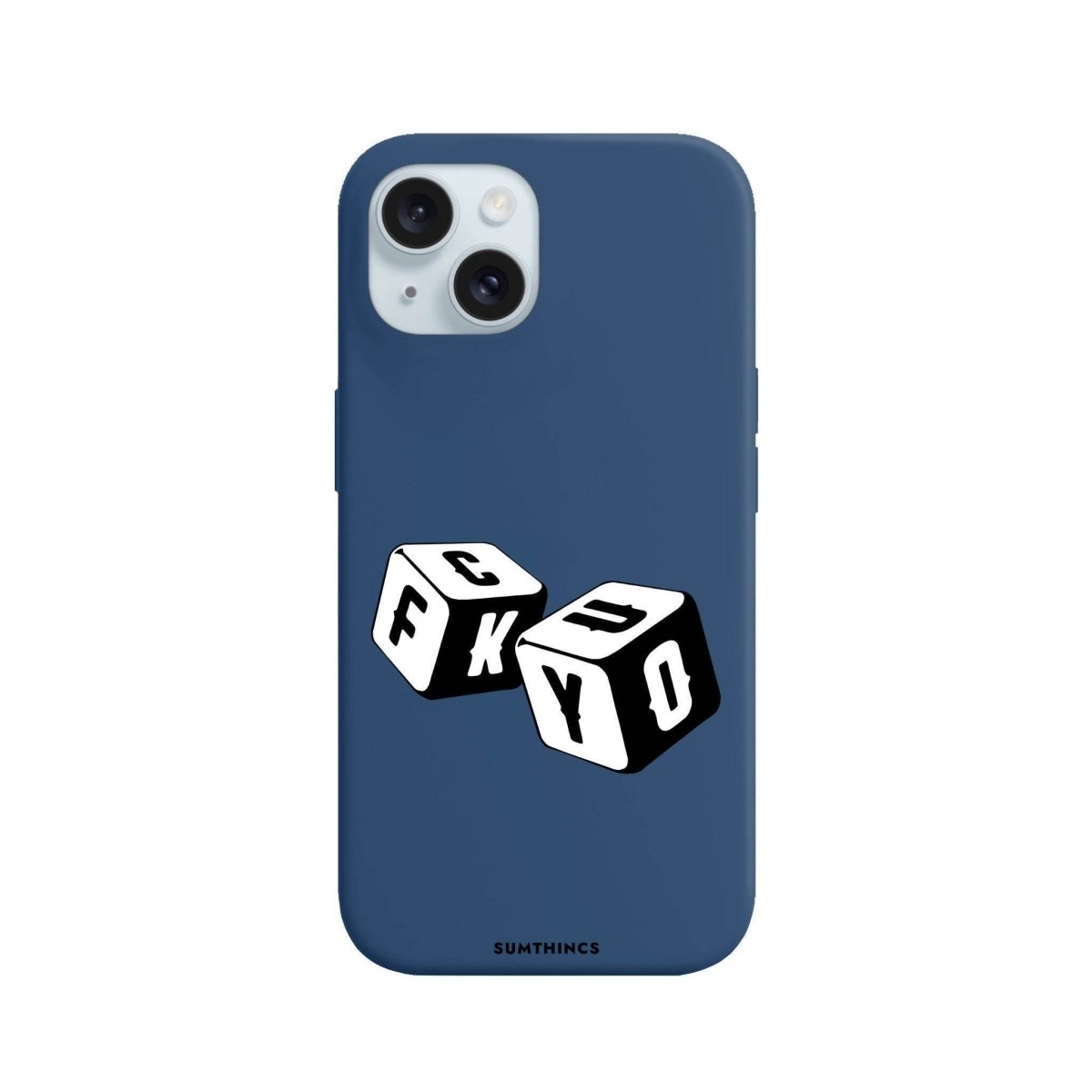 iPhone 13 Fck You Premium Telefon Kılıfı Pasifik Mavi - SUMTHINCS