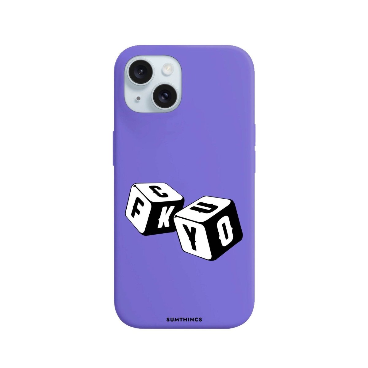 iPhone 13 Fck You Premium Telefon Kılıfı Lila - SUMTHINCS
