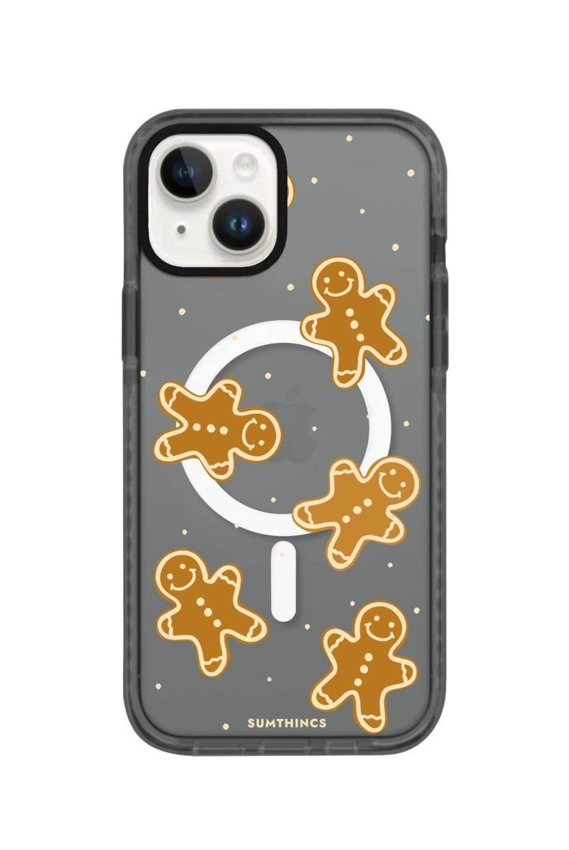 iPhone 13 Gingerbread Man Magsafe Procase Şeffaf Telefon Kılıfı Antrasit - SUMTHINCS