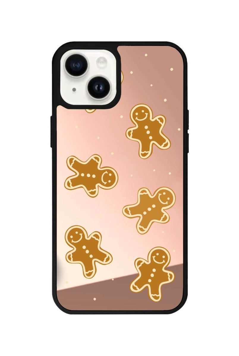 iPhone 13 Gingerbread Man Mirror Aynalı Telefon Kılıfı Metalik Pembe - SUMTHINCS