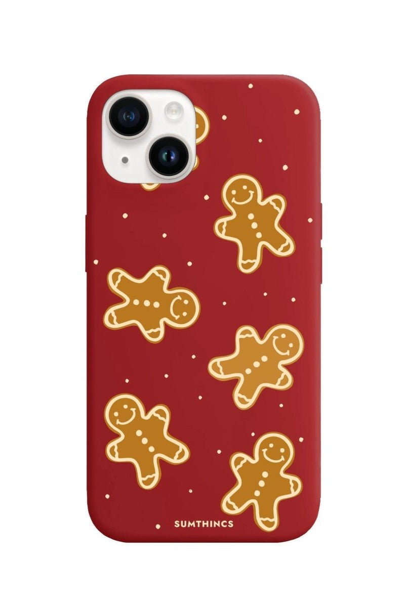 iPhone 13 Gingerbread Man Premium Telefon Kılıfı Kırmızı - SUMTHINCS