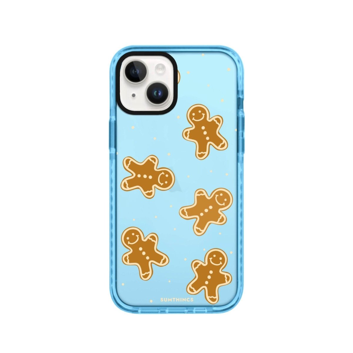 iPhone 13 Gingerbread Man Procase Şeffaf Telefon Kılıfı Mavi - SUMTHINCS