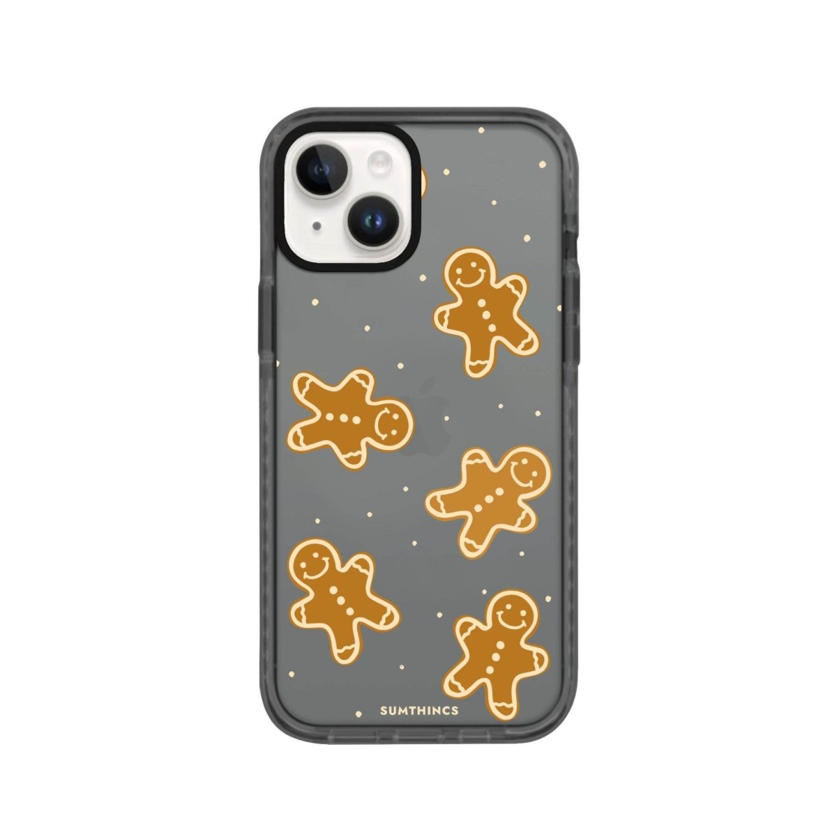 iPhone 13 Gingerbread Man Procase Şeffaf Telefon Kılıfı Antrasit - SUMTHINCS