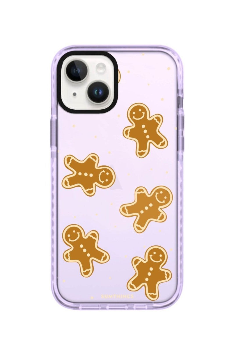 iPhone 13 Gingerbread Man Procase Şeffaf Telefon Kılıfı Lila - SUMTHINCS