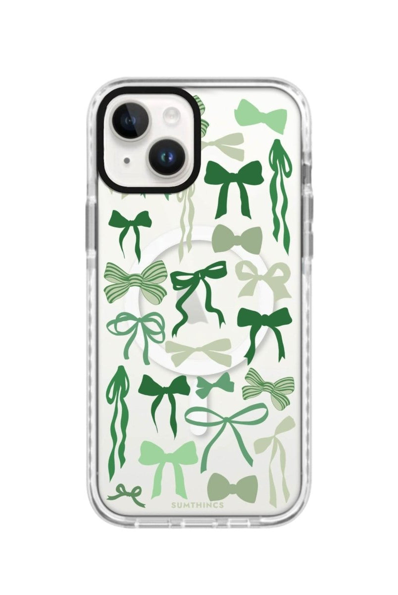 iPhone 13 Green Garland Magsafe Procase Şeffaf Telefon Kılıfı Beyaz Şeffaf - SUMTHINCS