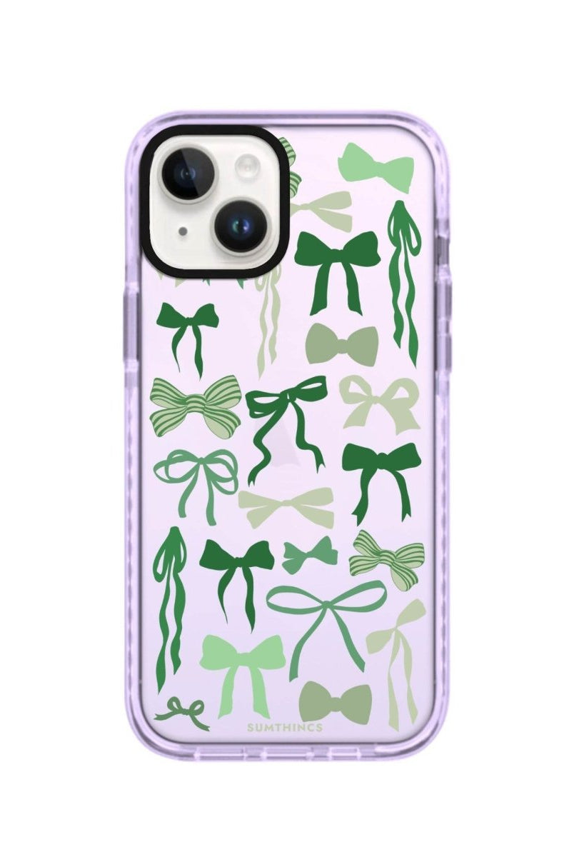 iPhone 13 Green Garland Procase Şeffaf Telefon Kılıfı Lila - SUMTHINCS