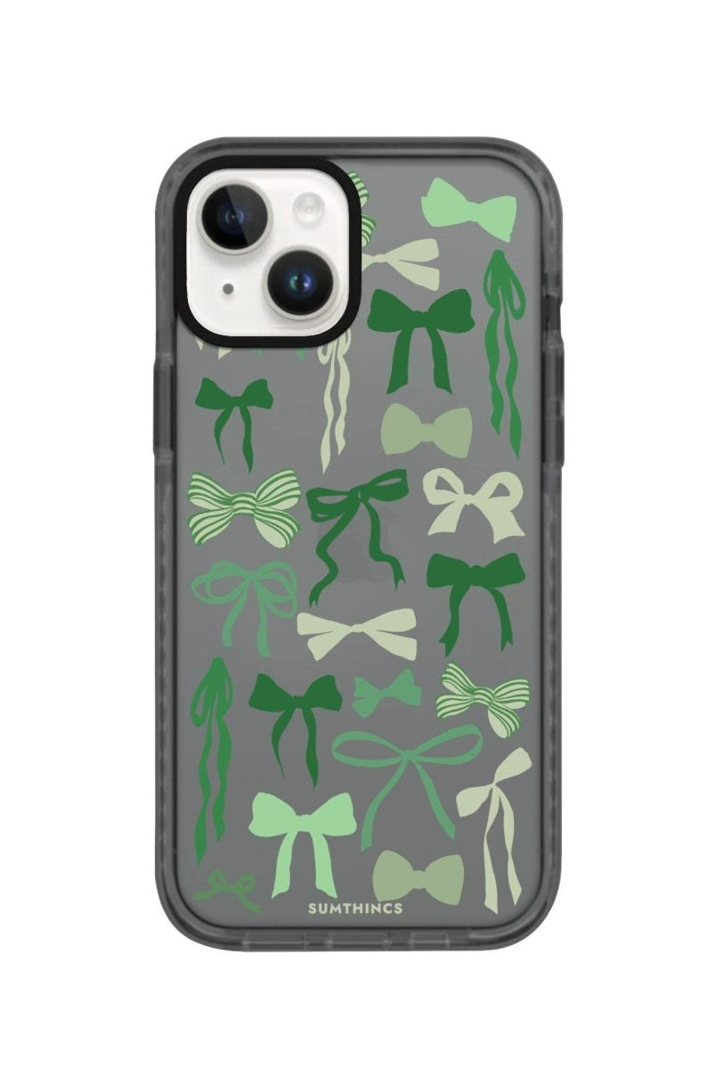 iPhone 13 Green Garland Procase Şeffaf Telefon Kılıfı Antrasit - SUMTHINCS