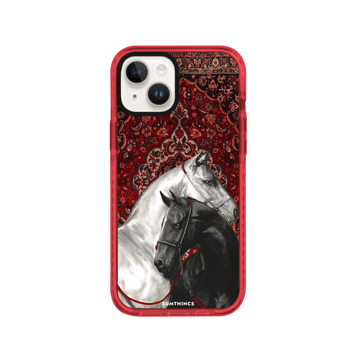 iPhone 13 Harmony Procase Şeffaf Telefon Kılıfı Kırmızı - SUMTHINCS