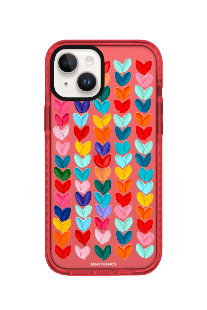 iPhone 13 Lovestorm Procase Şeffaf Telefon Kılıfı Kırmızı - SUMTHINCS