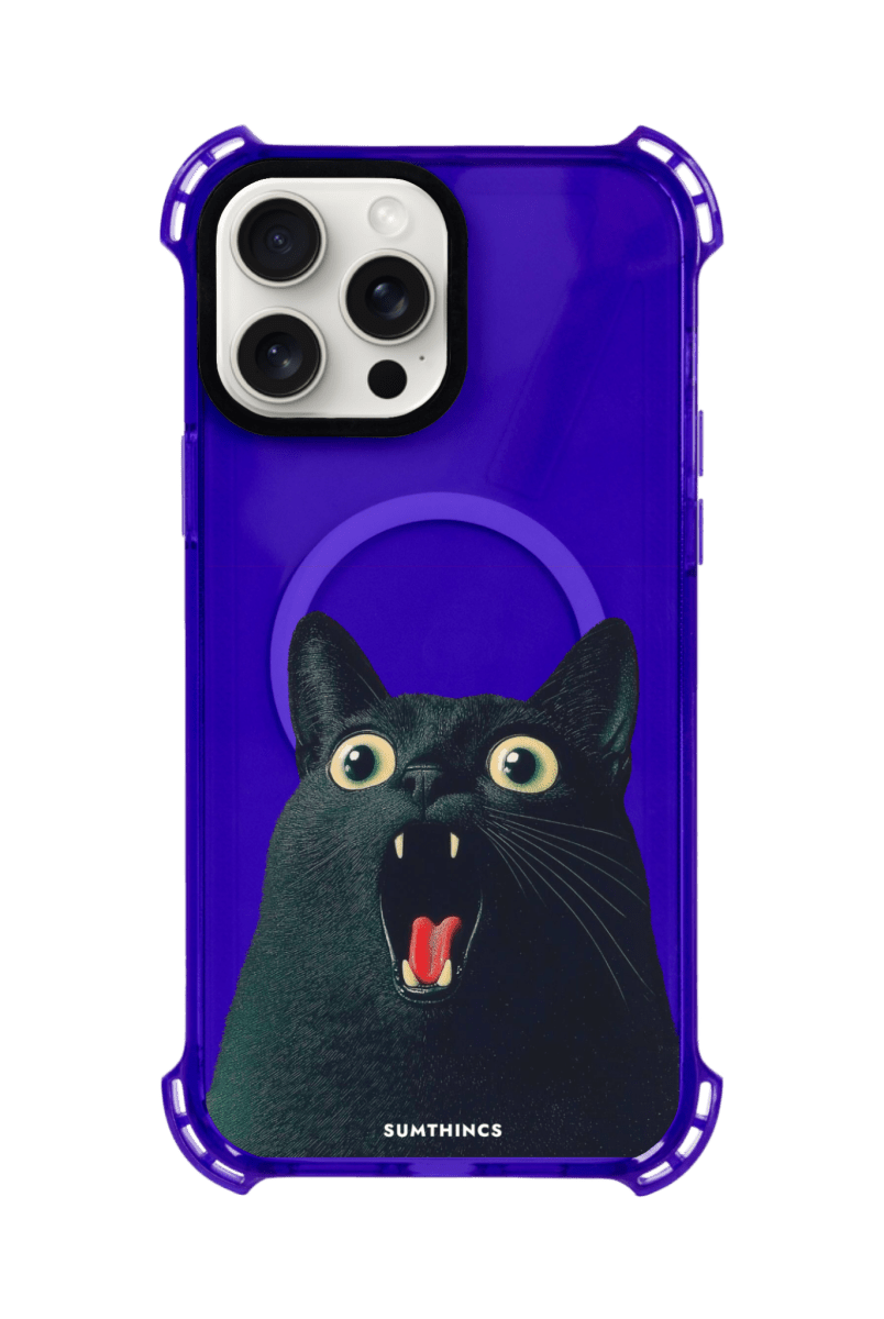 iPhone 13 Meoww Bumper Magsafe Telefon Kılıfı Mor - SUMTHINCS