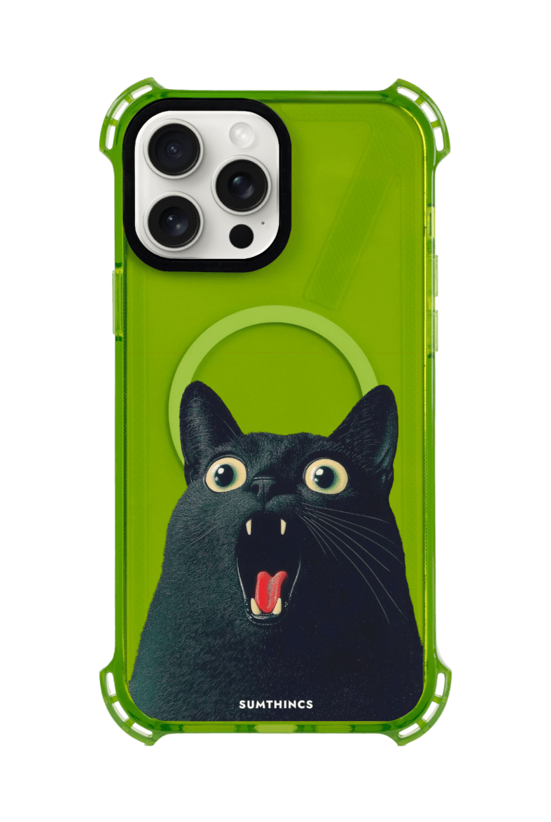 iPhone 13 Meoww Bumper Magsafe Telefon Kılıfı Yeşil - SUMTHINCS
