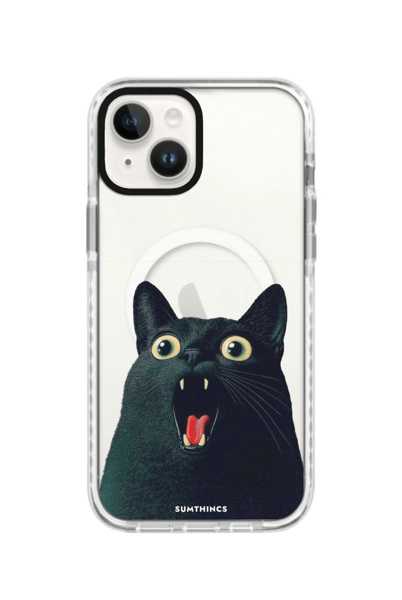 iPhone 13 Meoww Magsafe Procase Telefon Kılıfı Beyaz Şeffaf - SUMTHINCS