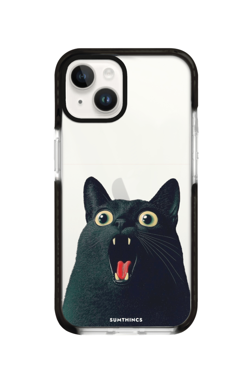 iPhone 13 Meoww Procase Telefon Kılıfı Siyah Şeffaf - SUMTHINCS