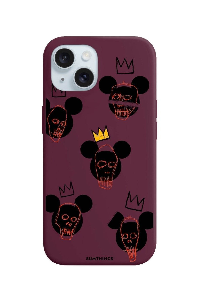 iPhone 13 Mickeys Midnight Premium Telefon Kılıfı Bordo - SUMTHINCS