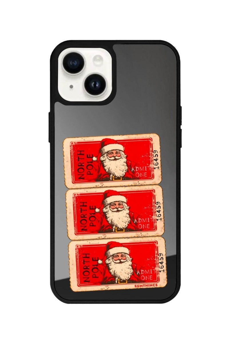 iPhone 13 Northpole Ticket Mirror Aynalı Telefon Kılıfı Antrasit - SUMTHINCS