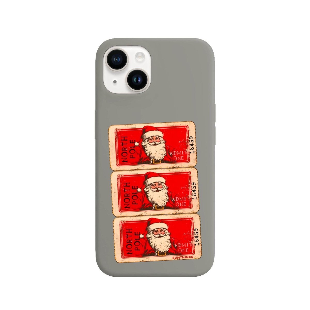 iPhone 13 Northpole Ticket Premium Telefon Kılıfı Gri - SUMTHINCS