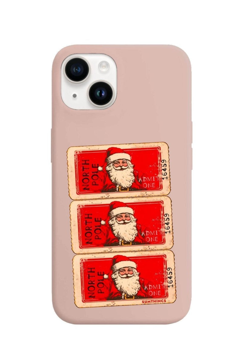 iPhone 13 Northpole Ticket Premium Telefon Kılıfı Bej - SUMTHINCS