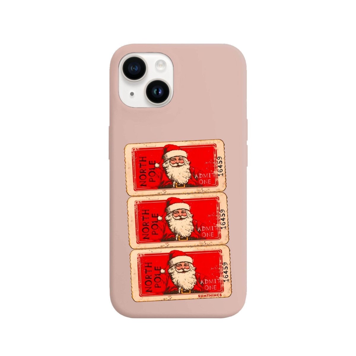iPhone 13 Northpole Ticket Premium Telefon Kılıfı Bej - SUMTHINCS