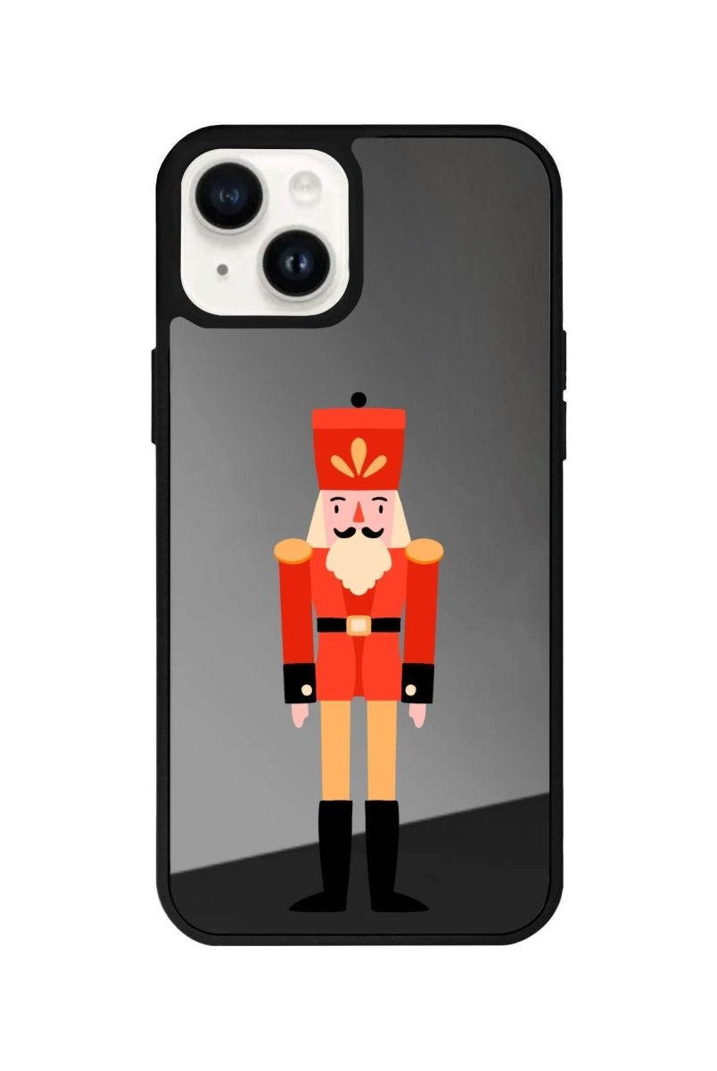 iPhone 13 Nutcracker Mirror Aynalı Telefon Kılıfı Antrasit - SUMTHINCS