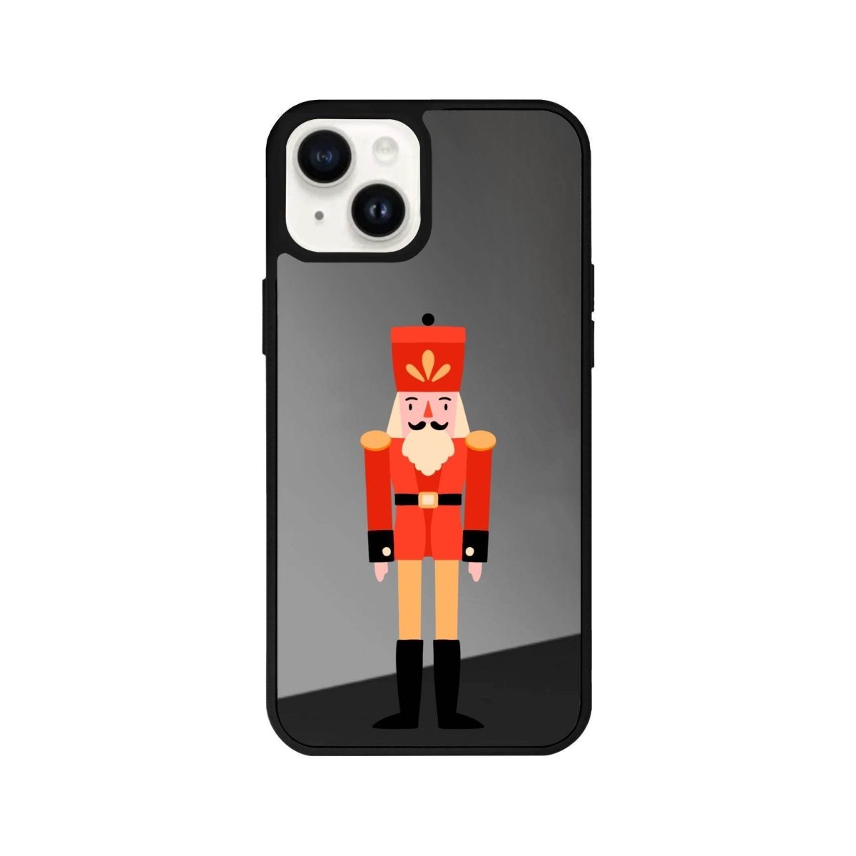 iPhone 13 Nutcracker Mirror Aynalı Telefon Kılıfı Antrasit - SUMTHINCS