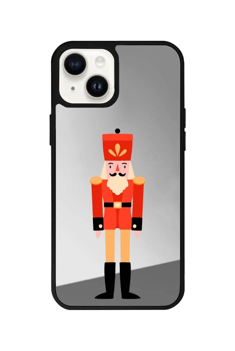 iPhone 13 Nutcracker Mirror Aynalı Telefon Kılıfı Gümüş - SUMTHINCS