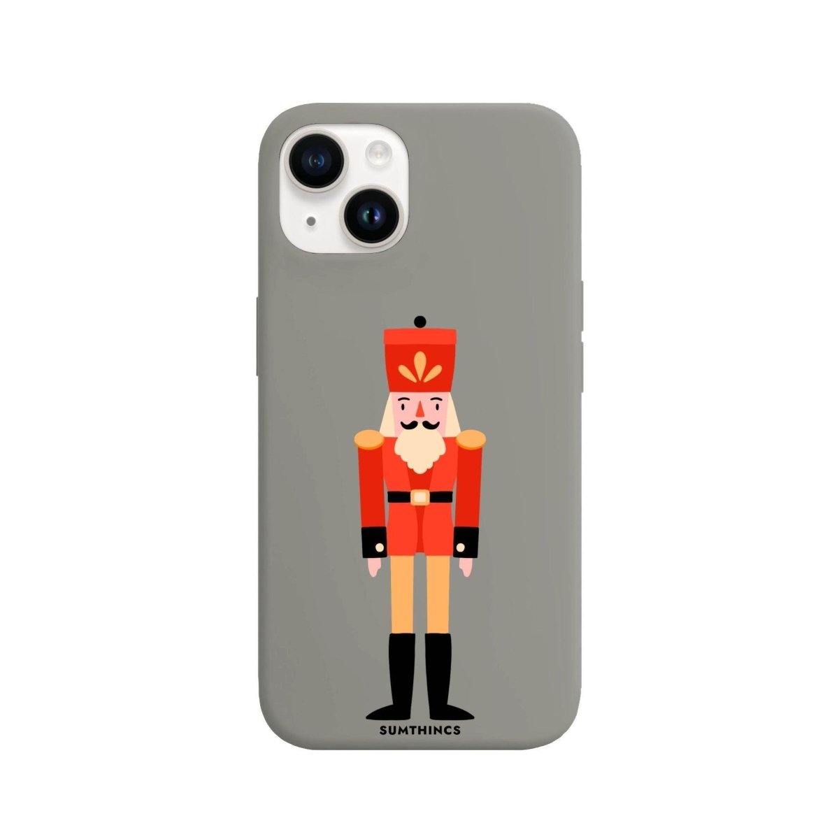 iPhone 13 Nutcracker Premium Telefon Kılıfı Gri - SUMTHINCS