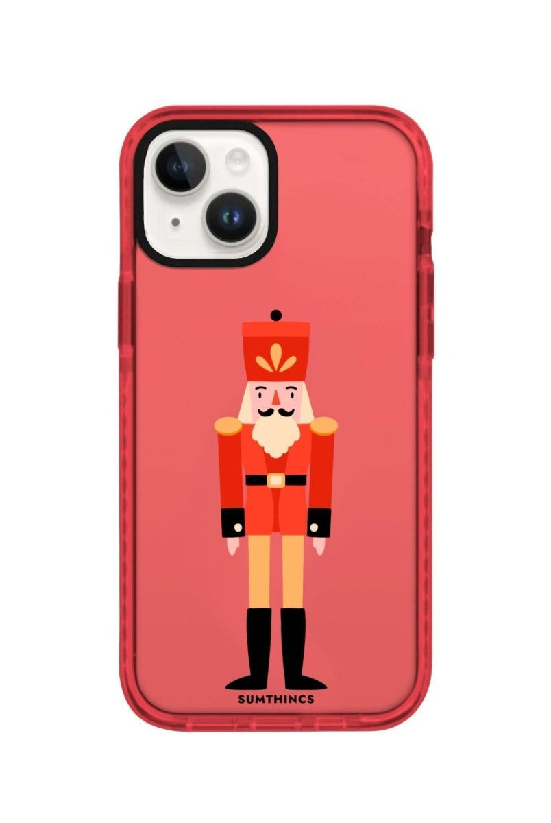 iPhone 13 Nutcracker Procase Şeffaf Telefon Kılıfı Kırmızı - SUMTHINCS