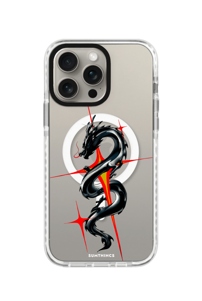 iPhone 13 Pro Dragonflare Magsafe Procase Şeffaf Telefon Kılıfı Beyaz Şeffaf - SUMTHINCS